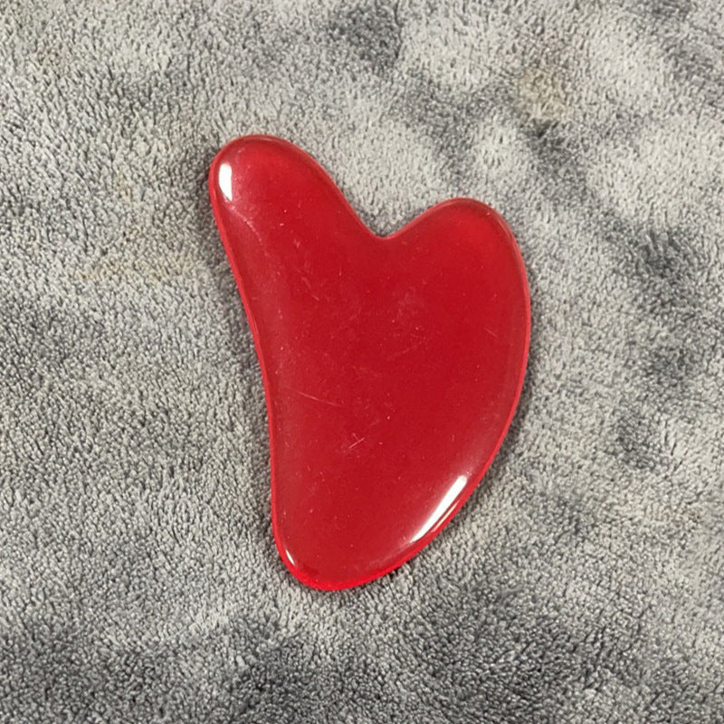 Resin Beeswax Heart-shaped Facial Scraper