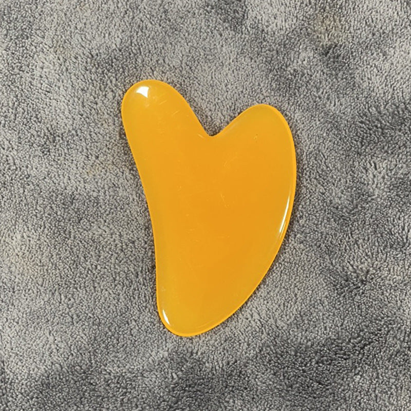 Resin Beeswax Heart-shaped Facial Scraper