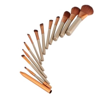 12-Piece Makeup Brush Set – Elegant Iron Box Edition